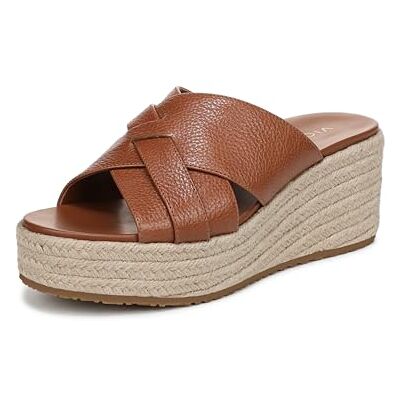 Vionic Damen Dawn Keilsandalen, Braunes Leder, Mittel, EU 40 Vionic Damen Dawn Keilsandalen, Braunes Leder, Mittel, EU 40