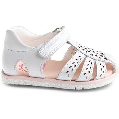 Pablosky Jungen Mädchen Quizz 053900 Sandalen, weiß, 22 EU Weit Pablosky Jungen Mädchen Quizz 053900 Sandalen, weiß, 22 EU Weit
