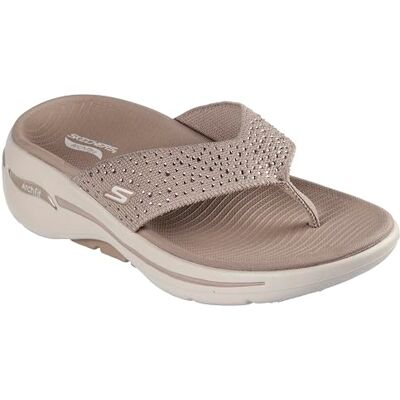 Skechers Damen Flip-Flop, Taupe, 36 EU Skechers Damen Flip-Flop, Taupe, 36 EU