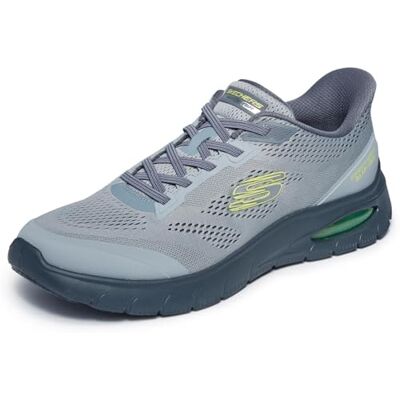 Skechers Herren Skech-Air Summits Slip-InTurnschuhe, Charcoal/Lime Green, 45 EU Skechers Herren Skech-Air Summits Slip-InTurnschuhe, Charcoal/Lime Green, 45 EU