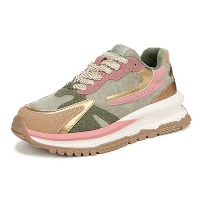 Blowfish Damen Leo Schnürschuhe, Grün/Rosa, Mittel Fit, EU 39 Blowfish Damen Leo Schnürschuhe, Grün/Rosa, Mittel Fit, EU 39