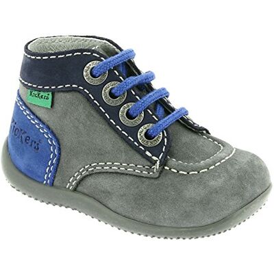 Kickers Bonbon Stiefel , Unisex Baby, grau, 20 EU Kickers Bonbon Stiefel , Unisex Baby, grau, 20 EU