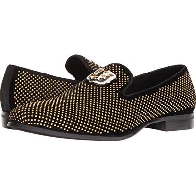 Stacy Adams Herren Swagger Fahrer-Slipper, Schwarz und Gold, 42 EU Stacy Adams Herren Swagger Fahrer-Slipper, Schwarz und Gold, 42 EU