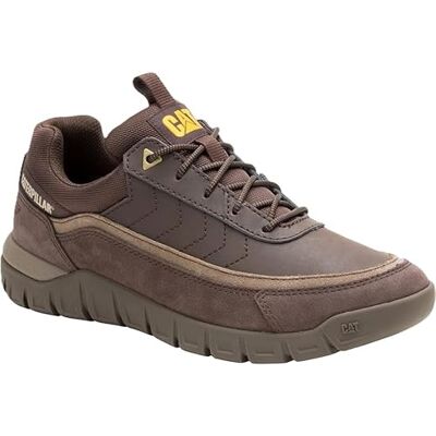 CAT Footwear, Hex Lite-Lederschuhe für Herren, aus staubigem Vollnarbenleder, strapazierfähiges, geformtes Fußbett aus PU-Schaum, recyceltes Futter, flexibel für täglichen Halt, tiefes Mahagoni-Design CAT Footwear, Hex Lite-Lederschuhe für Herren, aus staubigem Vollnarbenleder, strapazierfähiges, geformtes Fußbett aus PU-Schaum, recyceltes Futter, flexibel für täglichen Halt, tiefes Mahagoni-Design