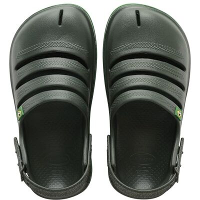 Havaianas Kids Clog Brasil, Clogs Unisex Kinder, olivgrün, 8/9 UK Child Havaianas Kids Clog Brasil, Clogs Unisex Kinder, olivgrün, 8/9 UK Child