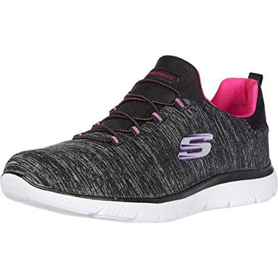 Skechers Damen Summits Artistry Chic Turnschuhe, Black Mesh/Light Pink Trim, 37.5 EU Skechers Damen Summits Artistry Chic Turnschuhe, Black Mesh/Light Pink Trim, 37.5 EU