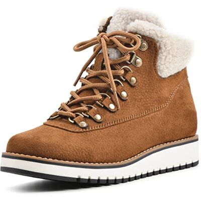WHITE MOUNTAIN Damen Gemütlich Stiefelette, Tabakgewebe, 43 EU WHITE MOUNTAIN Damen Gemütlich Stiefelette, Tabakgewebe, 43 EU