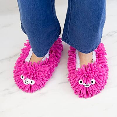 GR Gift Republic Gift Republic Llama Cleaning Slippers Pink GR Gift Republic Gift Republic Llama Cleaning Slippers Pink
