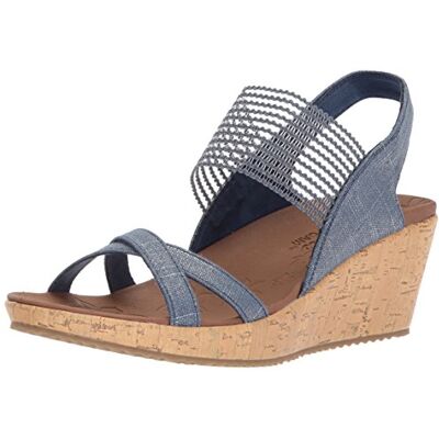 Skechers Beverlee High Tea Damensandalen, Marineblau, 39.5 EU Skechers Beverlee High Tea Damensandalen, Marineblau, 39.5 EU
