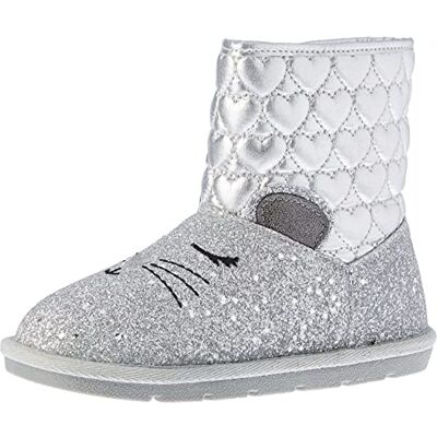 Chicco Caddy, Stiefel für Mädchen, Silber silber/schwarz Größe: 21 EU Chicco Caddy, Stiefel für Mädchen, Silber silber/schwarz Größe: 21 EU