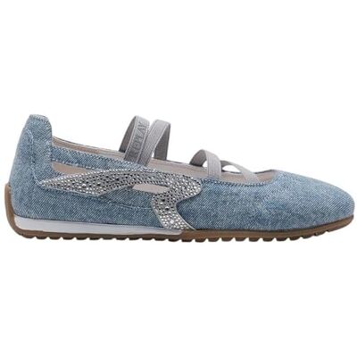 Replay Damen Ballerinas mit Riemen, Denim 220 (Blau), 40 Replay Damen Ballerinas mit Riemen, Denim 220 (Blau), 40