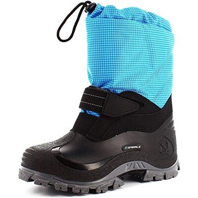 Spirale Unisex Kinder Sunny Schneestiefel, Warm gefütterte Schneestiefel, Türkis, 26 EU Spirale Unisex Kinder Sunny Schneestiefel, Warm gefütterte Schneestiefel, Türkis, 26 EU