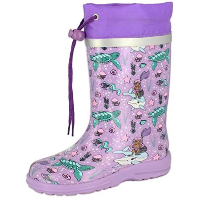 Beck Mädchen Ocean Tale Gummistiefel, Lila, 28 EU Beck Mädchen Ocean Tale Gummistiefel, Lila, 28 EU