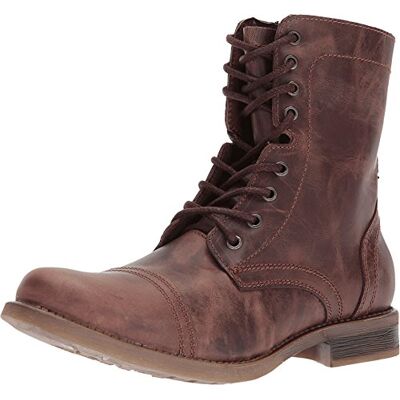 Steve Madden Herren Troopah-c Springerstiefel, Braunes Leder, 43 EU Steve Madden Herren Troopah-c Springerstiefel, Braunes Leder, 43 EU