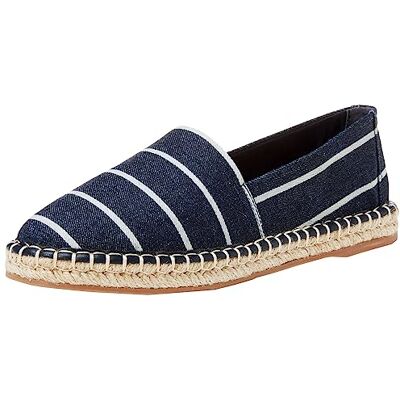 The Drop Espadrille für Damen, Lila, Flach, Gestreift Denim, 40,5 EU The Drop Espadrille für Damen, Lila, Flach, Gestreift Denim, 40,5 EU