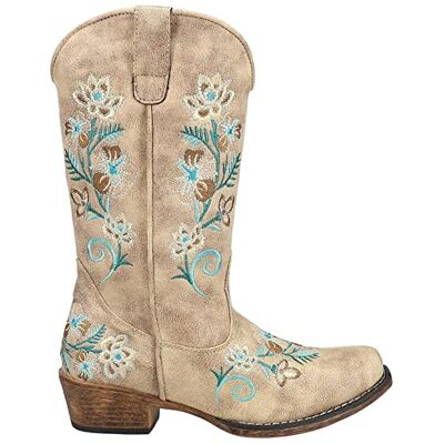 ROPER Damen Riley Floral Mode-Stiefel, Bronze, 41 EU Weit ROPER Damen Riley Floral Mode-Stiefel, Bronze, 41 EU Weit