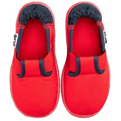 Nanga Unisex Kinder Klette Rot 2.0 Hausschuh, Rot, 32 EU Nanga Unisex Kinder Klette Rot 2.0 Hausschuh, Rot, 32 EU