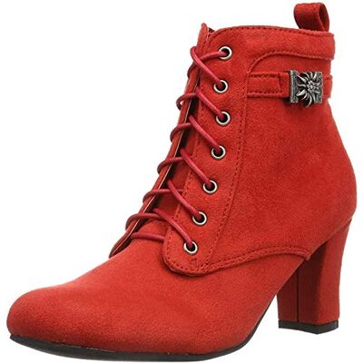 Hirschkogel 3617400 Kurzschaft Stiefel, Rot (rot 021), 35 EU Hirschkogel 3617400 Kurzschaft Stiefel, Rot (rot 021), 35 EU
