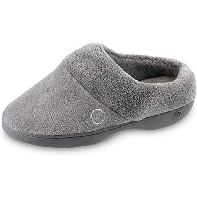 Isotoner Women's Classic Hoodback W Memory Foam Slip on Slipper, Ash, Small / 6.5-7 M US Isotoner Women's Classic Hoodback W Memory Foam Slip on Slipper, Ash, Small / 6.5-7 M US