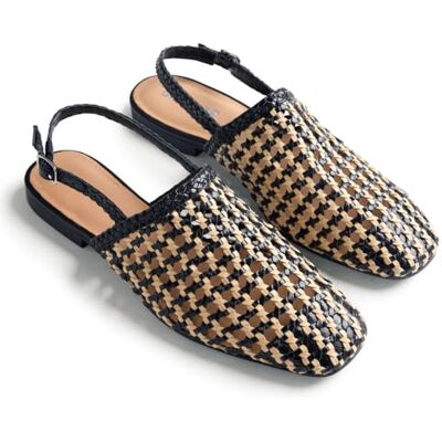 GIOSEPPO Watkins Mary Jane Flat für Damen, Schwarz/Weiß, 39 EU GIOSEPPO Watkins Mary Jane Flat für Damen, Schwarz/Weiß, 39 EU