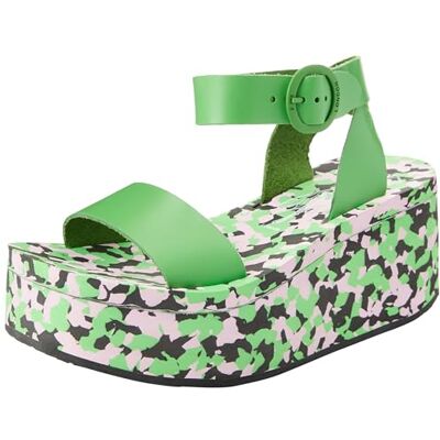 FLY London Damen Camu034fly Sandale, grün, 35 EU FLY London Damen Camu034fly Sandale, grün, 35 EU
