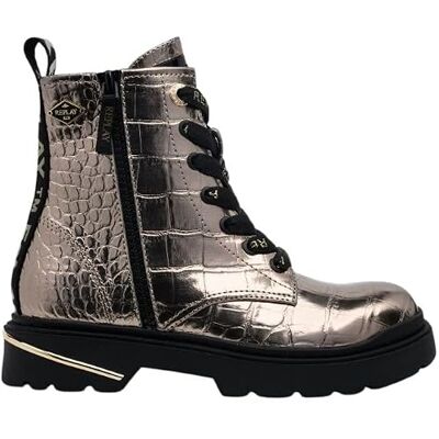 Replay Mädchen Mid Boot Stiefel in Kroko-Optik, Platin 045 (Silber), 39 Replay Mädchen Mid Boot Stiefel in Kroko-Optik, Platin 045 (Silber), 39