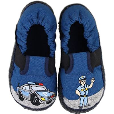 Beck Mädchen Polizei Hüttenschuhe, Blau, 34 EU Beck Mädchen Polizei Hüttenschuhe, Blau, 34 EU