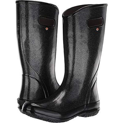BOGS Damen Regenstiefel Glitter Gummistiefel, Schwarz, 39.5 EU BOGS Damen Regenstiefel Glitter Gummistiefel, Schwarz, 39.5 EU
