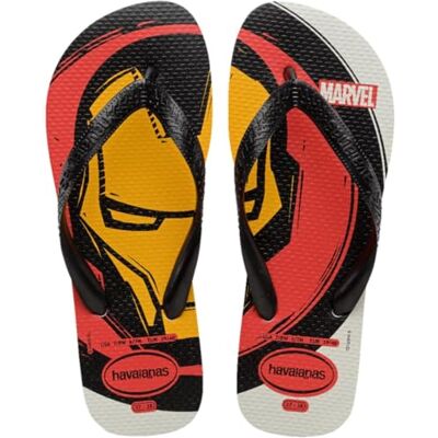 Havaianas Top Marvel Logomania (Mini Me) Jungen FlipFlop White 23 EU Havaianas Top Marvel Logomania (Mini Me) Jungen FlipFlop White 23 EU