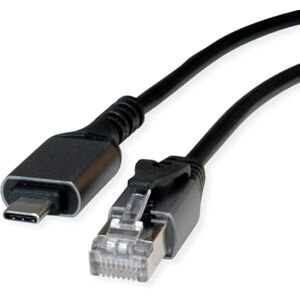 VALUE USB 3.2 Gen 2 Typ C zu Gigabit Ethernet Konverterkabel, schwarz, 1,5 m VALUE USB 3.2 Gen 2 Typ C zu Gigabit Ethernet Konverterkabel, schwarz, 1,5 m