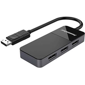 PremiumCord MST Adapter DisplayPort 1.4 auf 3X DisplayPort 1.4 für Monitore bis zu 8K @ 60Hz (dreimal 4K), Extended + Mirror + Duplicate Modi, schwarz PremiumCord MST Adapter DisplayPort 1.4 auf 3X DisplayPort 1.4 für Monitore bis zu 8K @ 60Hz (dreimal 4K), Extended + Mirror + Duplicate Modi, schwarz