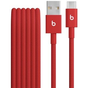 Beats USB-A auf USB-C Gewebtes Kabel, schnelles Laden, langlebiges und verwicklungsfreies Design, Kompatibles Ladegerät für Apple und Android-basierte Produkte (1,5 m) – Blitz-Rot Beats USB-A auf USB-C Gewebtes Kabel, schnelles Laden, langlebiges und verwicklungsfreies Design, Kompatibles Ladegerät für Apple und Android-basierte Produkte (1,5 m) – Blitz-Rot