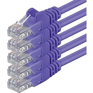 1aTTack.de 3,0m violett 5 Stück (PACK) CAT.6 CAT6 Ethernet-Lan-Netzwerk-Kabel 1000 Mbit/s Patchkabel 1aTTack.de 3,0m violett 5 Stück (PACK) CAT.6 CAT6 Ethernet-Lan-Netzwerk-Kabel 1000 Mbit/s Patchkabel
