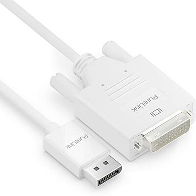 PureLink DisplayPort auf DVI Kabel, 1920 x 1200 WUXGA Auflösung, vergoldete Steckkontakte, 3,00m, weiß PureLink DisplayPort auf DVI Kabel, 1920 x 1200 WUXGA Auflösung, vergoldete Steckkontakte, 3,00m, weiß