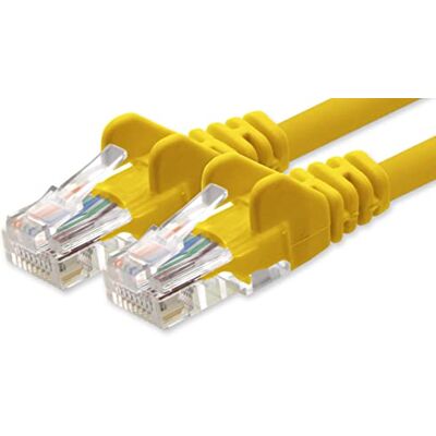 1aTTack.de Netzwerkkabel Cat.6 gelb 1x 20m CAT6 Ethernet Kabel Lankabel 1000 Mbits Patchkabel 1aTTack.de Netzwerkkabel Cat.6 gelb 1x 20m CAT6 Ethernet Kabel Lankabel 1000 Mbits Patchkabel