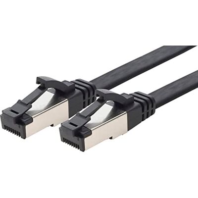 1aTTack.de 3,0 m Cat 8 Patchkabel flach schwarz 40 Gigabit Netzwerkkabel Ethernet LAN Kabel 40 Gbits 2000 Mhz Patchkabel Cat8 Kabel LSZH TPE PIMF Rj45 Stecker 1 Stück 3,0 m 1aTTack.de 3,0 m Cat 8 Patchkabel flach schwarz 40 Gigabit Netzwerkkabel Ethernet LAN Kabel 40 Gbits 2000 Mhz Patchkabel Cat8 Kabel LSZH TPE PIMF Rj45 Stecker 1 Stück 3,0 m