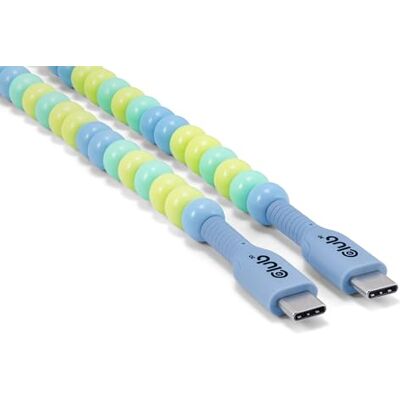 Club 3D CAC-3011 USB-C® Perlenkabel Blau Club 3D CAC-3011 USB-C® Perlenkabel Blau