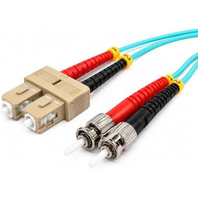 1aTTack.de 1x 3m OM3 LWL DX DUPLEX Kabel Patchkabel SC/UPC ST/UPC MM MULTIMODE 50/125 µm LSZH aqua 1aTTack.de 1x 3m OM3 LWL DX DUPLEX Kabel Patchkabel SC/UPC ST/UPC MM MULTIMODE 50/125 µm LSZH aqua