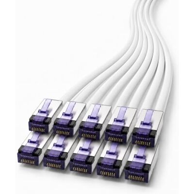 1aTTack.de 0,25m 10 Stück CAT6a Netzwerkkabel RJ45 LAN Kabel Ethernet Patchkabel S/FTP PiMF 10 Gbit/s 500 MHz Superflex Soft-PVC Gigabit kompatibel Cat7 Cat6 Cat5e weiß 1aTTack.de 0,25m 10 Stück CAT6a Netzwerkkabel RJ45 LAN Kabel Ethernet Patchkabel S/FTP PiMF 10 Gbit/s 500 MHz Superflex Soft-PVC Gigabit kompatibel Cat7 Cat6 Cat5e weiß