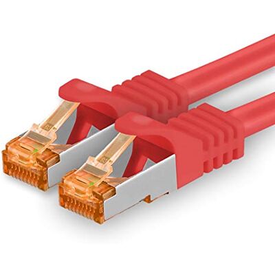 1aTTack.de 15m Cat.7 Netzwerkkabel Rot 1 Stück Gigabit Ethernet LAN Kabel 10000 Mbit s Patchkabel Cat7 Kabel S FTP PIMF Schirmung LSZH Cat.7 Rohkabel Rj45 Stecker Cat 6a 1 x 15 Meter 1aTTack.de 15m Cat.7 Netzwerkkabel Rot 1 Stück Gigabit Ethernet LAN Kabel 10000 Mbit s Patchkabel Cat7 Kabel S FTP PIMF Schirmung LSZH Cat.7 Rohkabel Rj45 Stecker Cat 6a 1 x 15 Meter