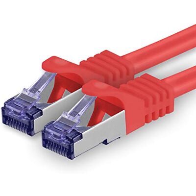 1aTTack.de Cat.7 Netzwerkkabel 5m Rot 1 Stück Cat7 Patchkabel (SFTP/PIMF/LSZH) Rohkabel 10 Gb/s mit Rj 45 Stecker Cat.6a 1 x 5 Meter Rot 1aTTack.de Cat.7 Netzwerkkabel 5m Rot 1 Stück Cat7 Patchkabel (SFTP/PIMF/LSZH) Rohkabel 10 Gb/s mit Rj 45 Stecker Cat.6a 1 x 5 Meter Rot