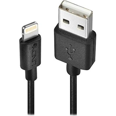 Lindy 31320 1m USB Typ A an Lightning Kabel, schwarz Lindy 31320 1m USB Typ A an Lightning Kabel, schwarz