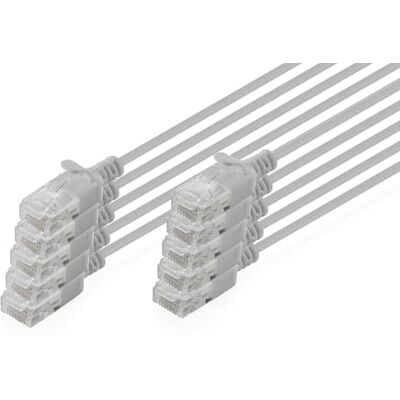 Digitus LAN Kabel Cat 6 – 0.3m – 1 Gbit/s – 10 Stück – ungeschirmt U-UTP – Slim AWG 32/7 – PoE+ – LSZH – 250 MHz – RJ45 Netzwerkkabel Patchkabel Ethernetkabel – Grau Digitus LAN Kabel Cat 6 – 0.3m – 1 Gbit/s – 10 Stück – ungeschirmt U-UTP – Slim AWG 32/7 – PoE+ – LSZH – 250 MHz – RJ45 Netzwerkkabel Patchkabel Ethernetkabel – Grau