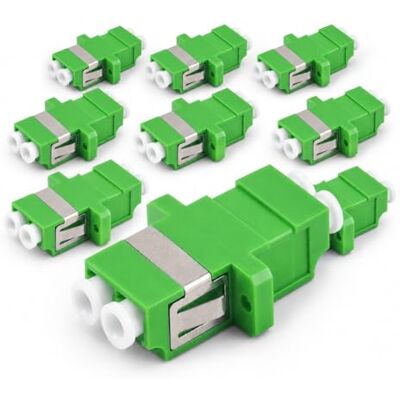 1aTTack.de 10x LWL Keystone Verbinder OS1 / OS2 (APC) LC-Duplex Buchse auf LC-Duplex Buchse Singlemode grün 1aTTack.de 10x LWL Keystone Verbinder OS1 / OS2 (APC) LC-Duplex Buchse auf LC-Duplex Buchse Singlemode grün