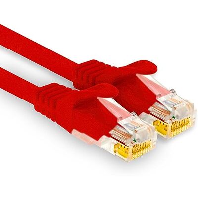 1aTTack.de 1 X 15m Cat7 Netzwerkkabel, Cat.7 Ethernet, Lan & Cat 7 Patchkabel für maximale Internet Geschwindigkeit & verbindet alle Geräte mit RJ 45 Buchse Rot 1aTTack.de 1 X 15m Cat7 Netzwerkkabel, Cat.7 Ethernet, Lan & Cat 7 Patchkabel für maximale Internet Geschwindigkeit & verbindet alle Geräte mit RJ 45 Buchse Rot