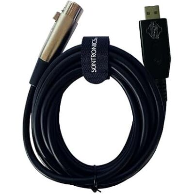 Sontronics XLR-USB - Dynamisches Mikrofonkabel - 3m - Neutrik Sontronics XLR-USB - Dynamisches Mikrofonkabel - 3m - Neutrik