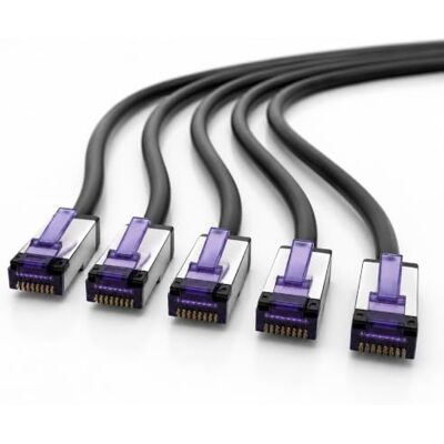 1aTTack.de 0,5m 5 Stück CAT6a Netzwerkkabel RJ45 LAN Kabel Ethernet Patchkabel S/FTP PiMF 10 Gbit/s 500 MHz Superflex Soft-PVC Gigabit kompatibel Cat7 Cat6 Cat5e schwarz 1aTTack.de 0,5m 5 Stück CAT6a Netzwerkkabel RJ45 LAN Kabel Ethernet Patchkabel S/FTP PiMF 10 Gbit/s 500 MHz Superflex Soft-PVC Gigabit kompatibel Cat7 Cat6 Cat5e schwarz