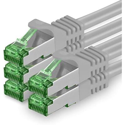 1aTTack.de 1.5 M Cat.7 Netzwerk-Kabel 5 Stück Cat7 Patch-Kabel Lan-Kabel Ethernet RJ45 10 Gbit/s (Alle Internetgeschwindigkeiten) Grau 1,5 Meter 1aTTack.de 1.5 M Cat.7 Netzwerk-Kabel 5 Stück Cat7 Patch-Kabel Lan-Kabel Ethernet RJ45 10 Gbit/s (Alle Internetgeschwindigkeiten) Grau 1,5 Meter