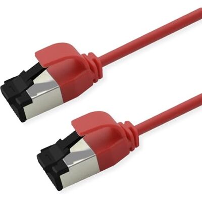 ROLINE S/FTP-(PiMF-) Patchkabel Cat.8 (Class I), Slim, LSOH, PoE, rot, 5 m ROLINE S/FTP-(PiMF-) Patchkabel Cat.8 (Class I), Slim, LSOH, PoE, rot, 5 m