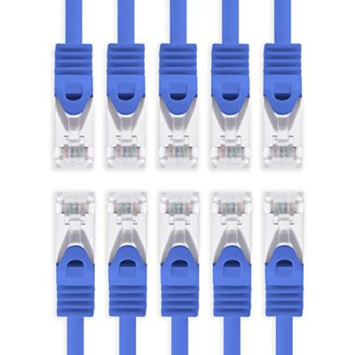 1aTTack.de 0,25m blau 10 Stück Cat7 Netzwerkkabel SFTP Patchkabel Lankabel Rohkabel 10GB/s 500 Mhz konfektioniert mit 2 RJ45 Stecker Cat 6a 1aTTack.de 0,25m blau 10 Stück Cat7 Netzwerkkabel SFTP Patchkabel Lankabel Rohkabel 10GB/s 500 Mhz konfektioniert mit 2 RJ45 Stecker Cat 6a